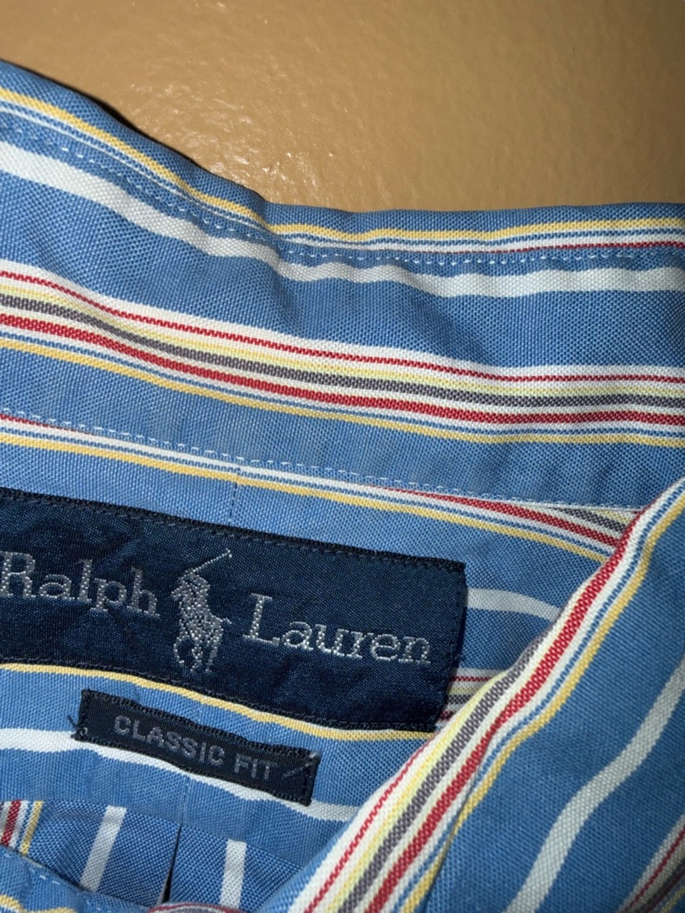 Polo by Ralph Lauren Blue Striped Button-Down Shirt large - Picture 2 of 6